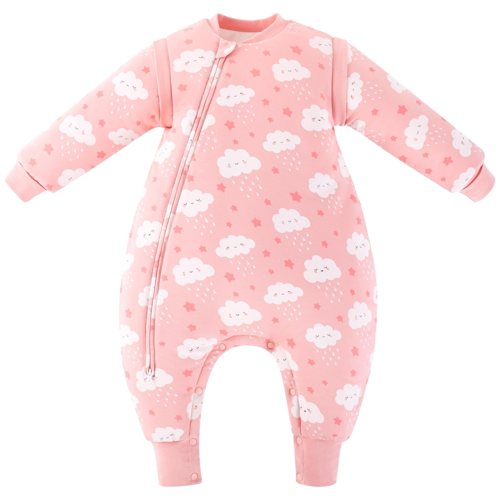 Looxii Pink Baby Sleep Sack with Cloud Print Size 18m To 36m